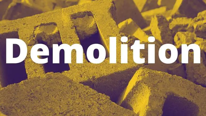 Mobile home demolition and removal