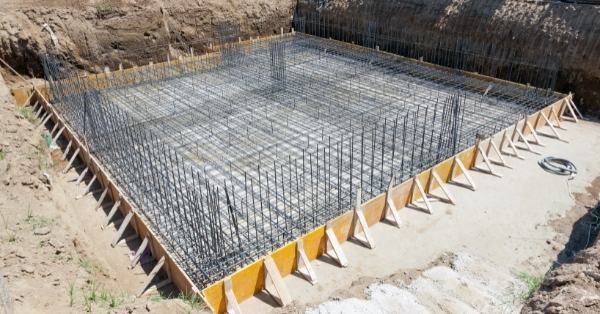 foundation with rebar