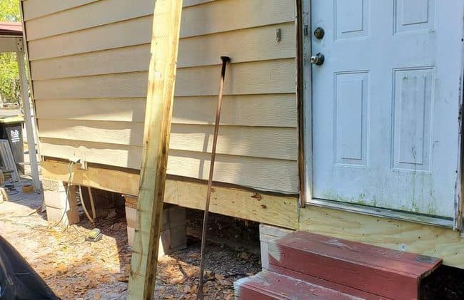 ply installed across the wall