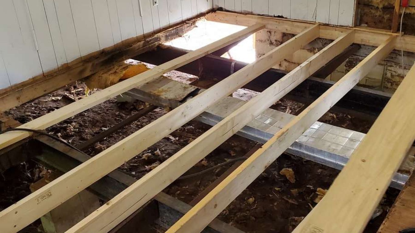 How to Remove and Replace Mobile Home Floor Joists Full Instructions. Level My Mobile Home